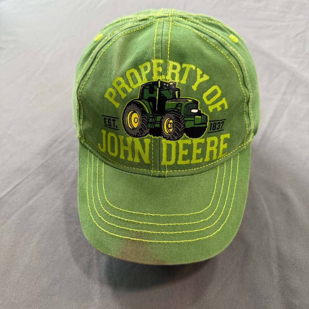 John Deere Property Of John Deere 1837 Toddler Green Baseball Cap